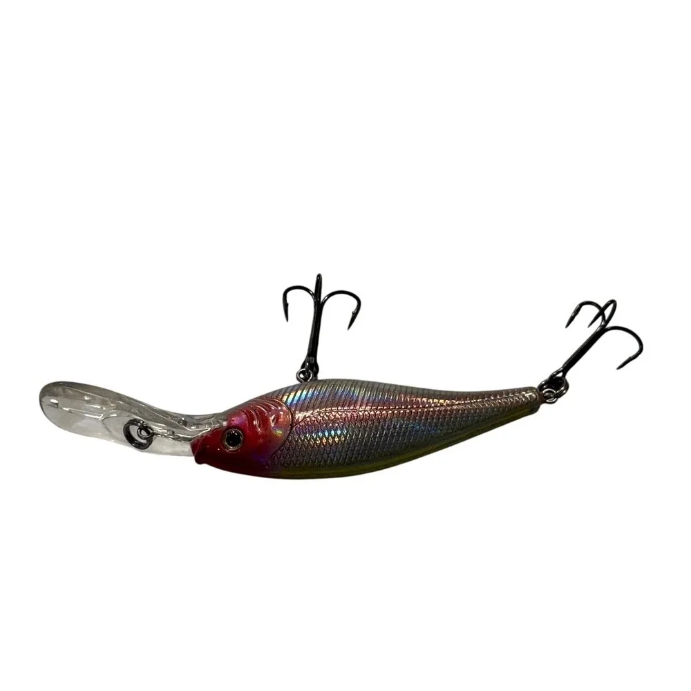 Berkley Frenzy FSH7-M Deep Diving Minnow Lure Red Head Silver Holographic 2.75in